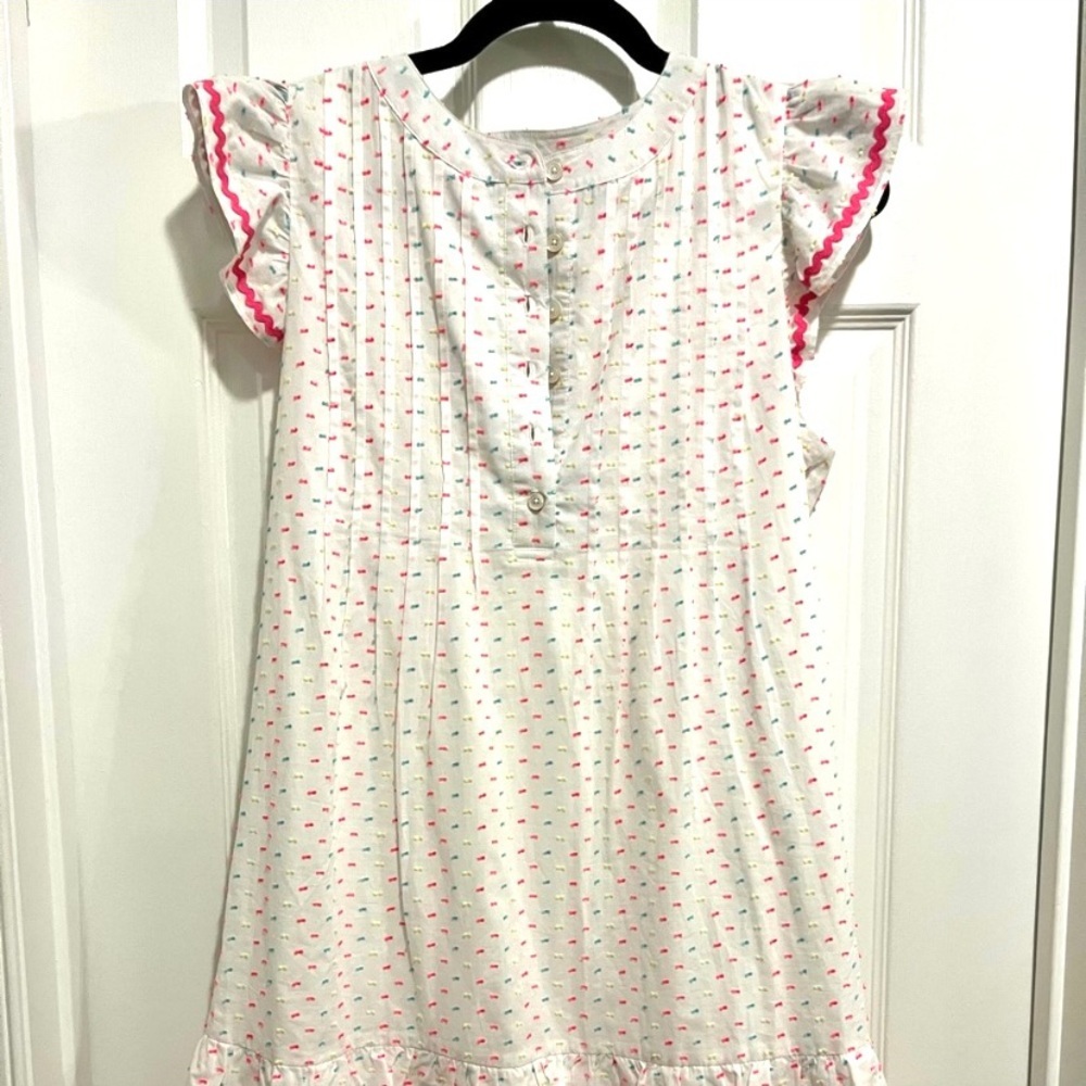 NWOT Sail to Sable dress Neon Clip Dot multi confetti with Pom Poms SZ Small. - Picture 10 of 13